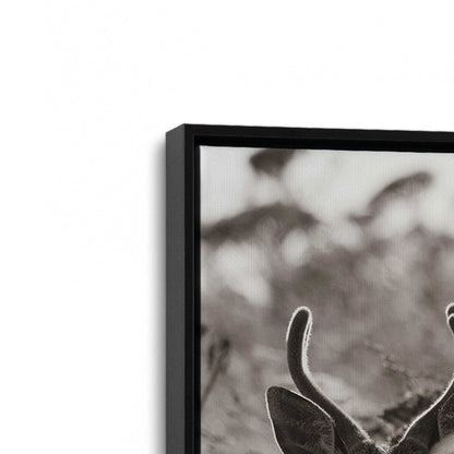 [Color:Satin Black], Picture of art in a Satin Black frame at an angle