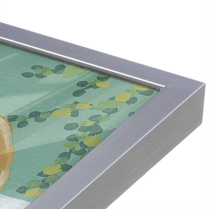 [Color:Polished Chrome], Picture of art in a Polished Chrome frame at an angle