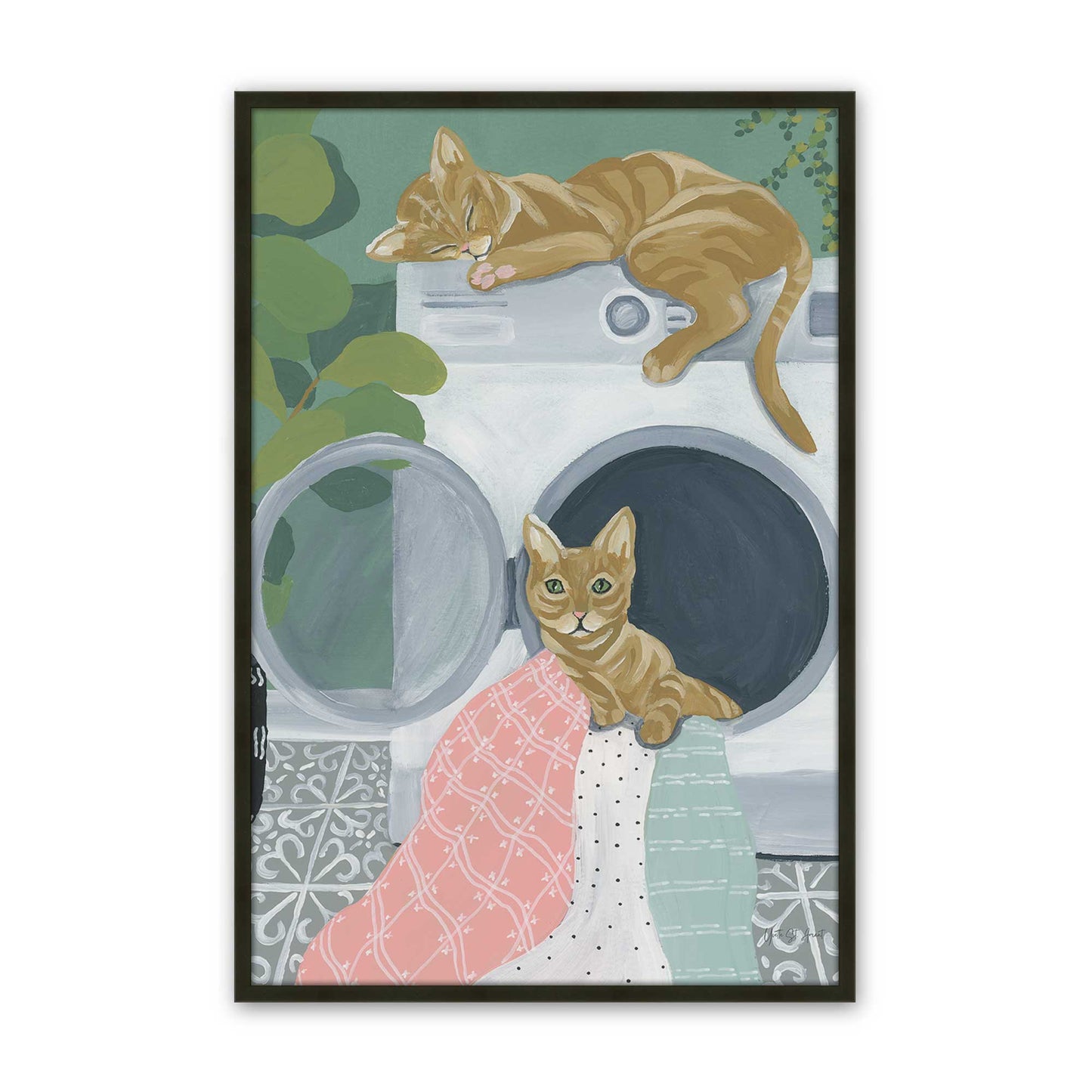 [Color:Satin Black], Picture of art in a Satin Black frame