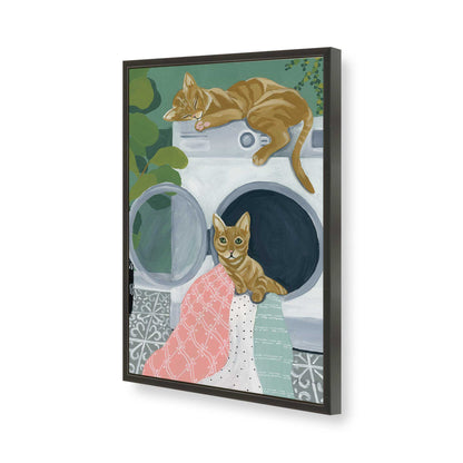 [Color:Satin Black], Picture of art in a Satin Black frame of the corner