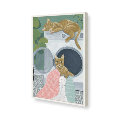 [Color:Opaque White], Picture of art in a Opaque White frame of the corner