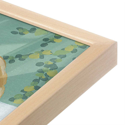 [Color:Raw Maple], Picture of art in a Raw Maple frame at an angle