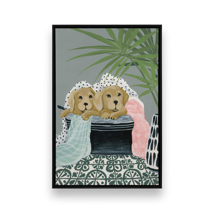 [Color:Satin Black], Picture of art in a Satin Black frame