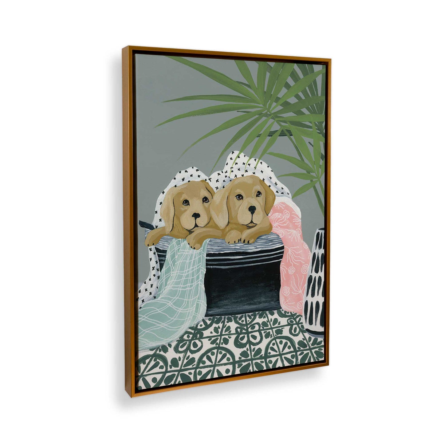 [Color:Polished Gold], Picture of the corner of the art