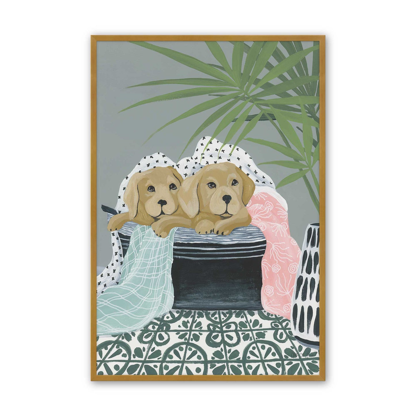 [Color:Polished Gold], Picture of art in a Polished Gold frame