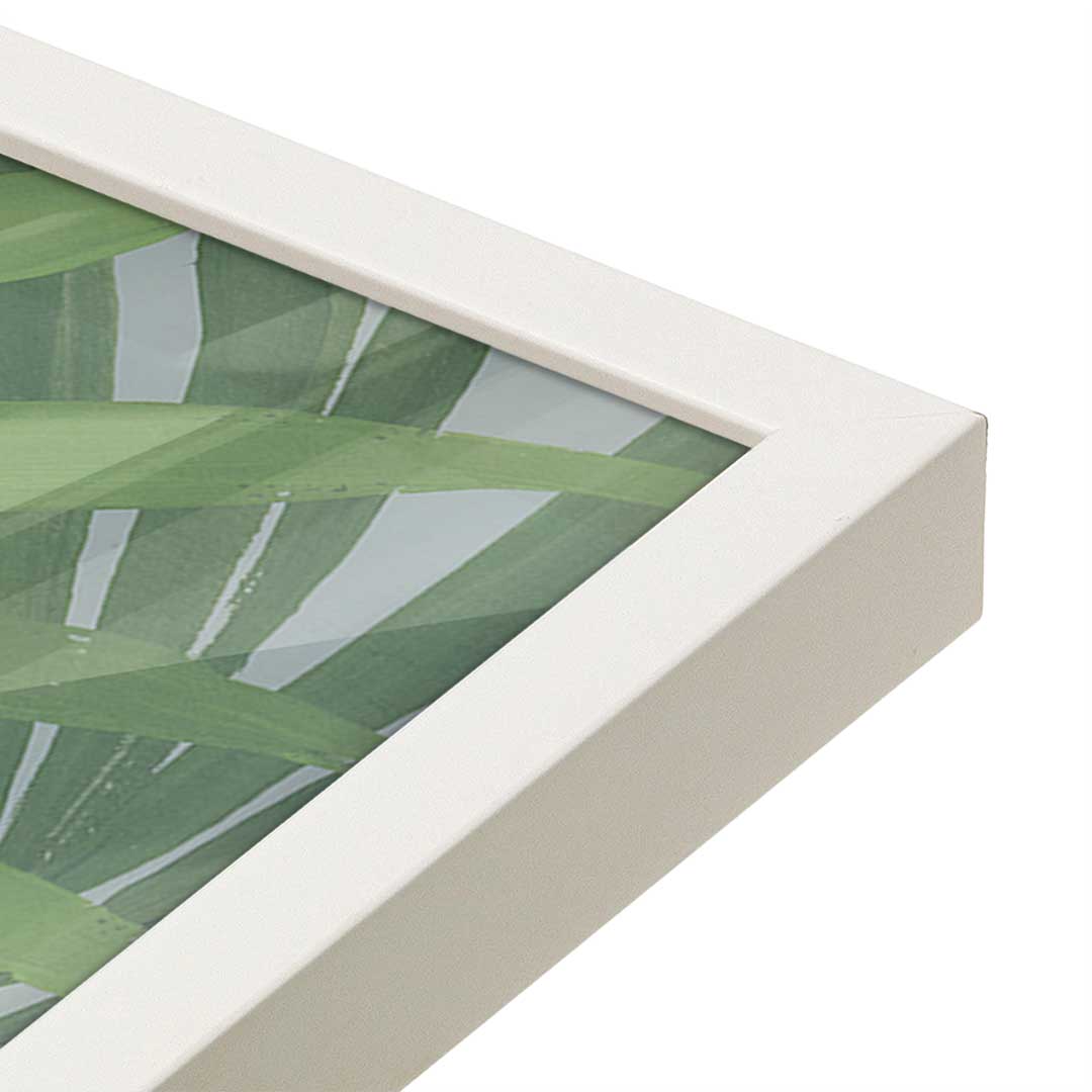 [Color:Opaque White], Picture of art in a Opaque White frame at an angle
