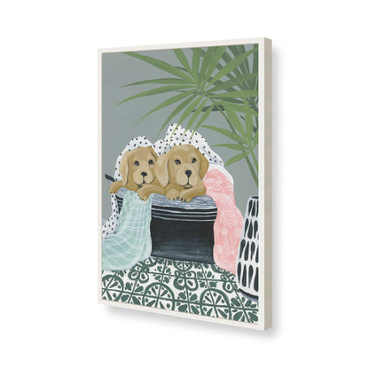 [Color:Opaque White], Picture of art in a Opaque White frame of the corner
