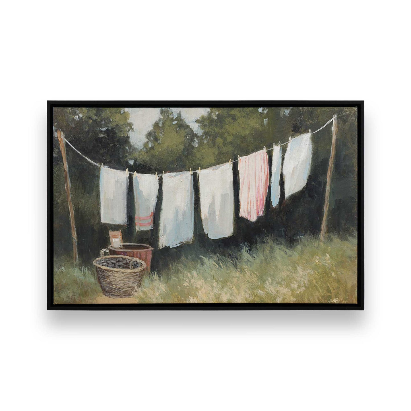 [Color:Satin Black], Picture of art in a Satin Black frame