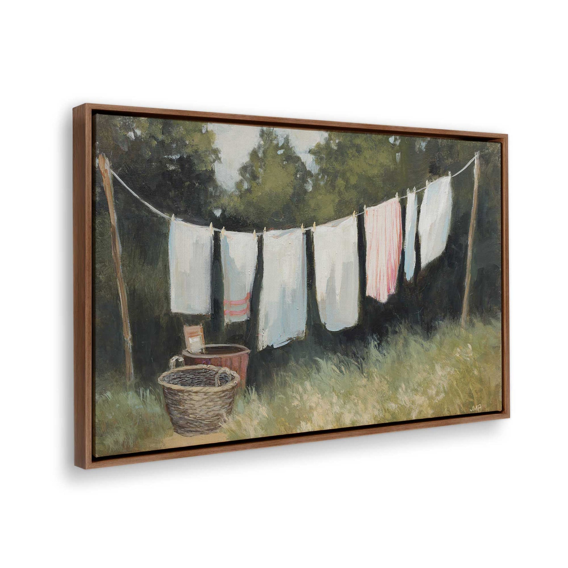 [Color:Walnut], Picture of the corner of the art