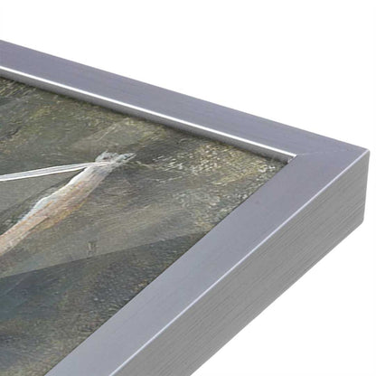 [Color:Polished Chrome], Picture of art in a Polished Chrome frame at an angle