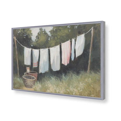 [Color:Polished Chrome], Picture of art in a Polished Chrome frame of the corner
