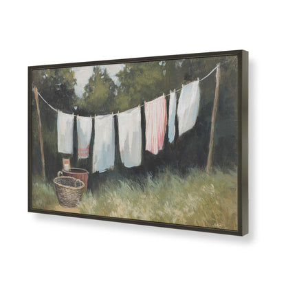[Color:Satin Black], Picture of art in a Satin Black frame of the corner
