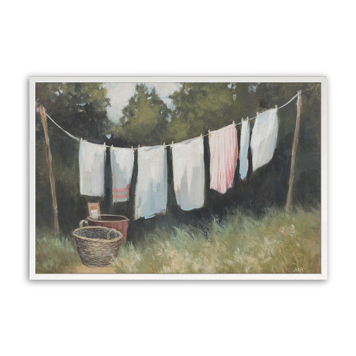 [Color:Opaque White], Picture of art in a Opaque White frame