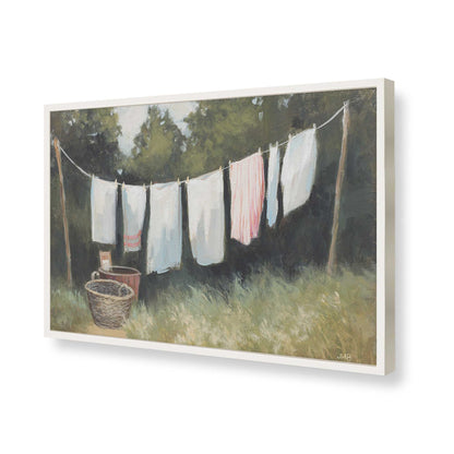 [Color:Opaque White], Picture of art in a Opaque White frame of the corner