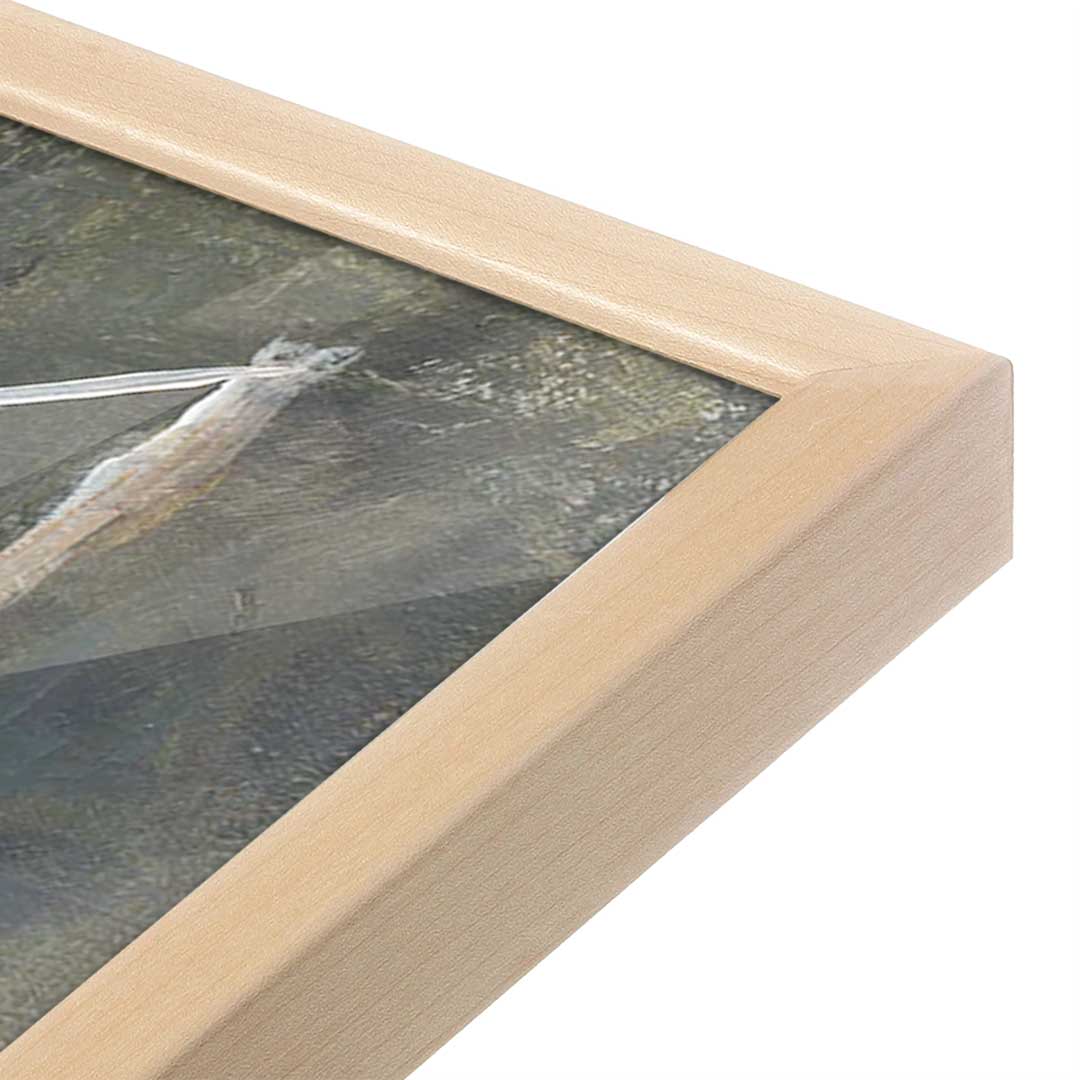 [Color:Raw Maple], Picture of art in a Raw Maple frame at an angle