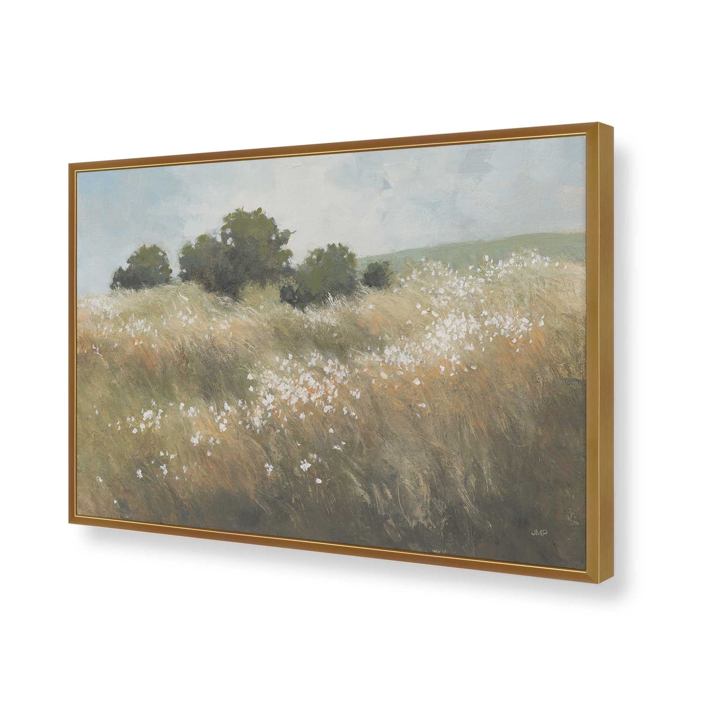 [Color:Polished Gold], Picture of art in a Polished Gold frame of the corner