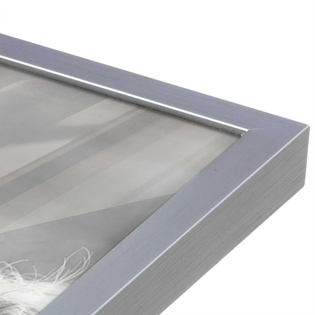 [Color:Polished Chrome], Picture of art in a Polished Chrome frame at an angle