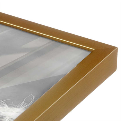 [Color:Polished Gold], Picture of art in a Polished Gold frame at an angle