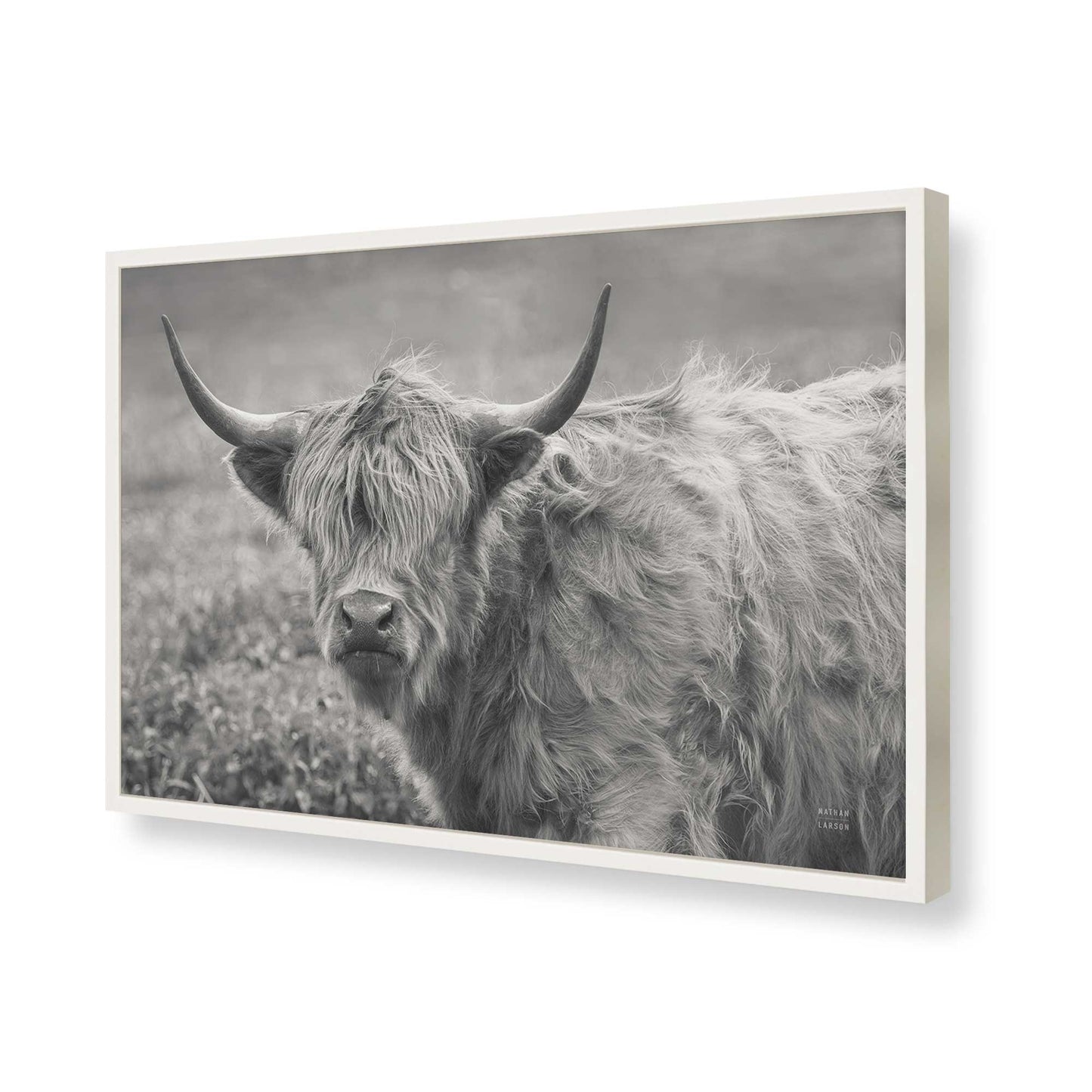[Color:Opaque White], Picture of art in a Opaque White frame of the corner