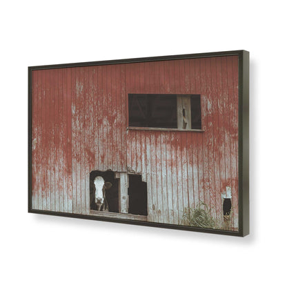 [Color:Satin Black], Picture of art in a Satin Black frame of the corner