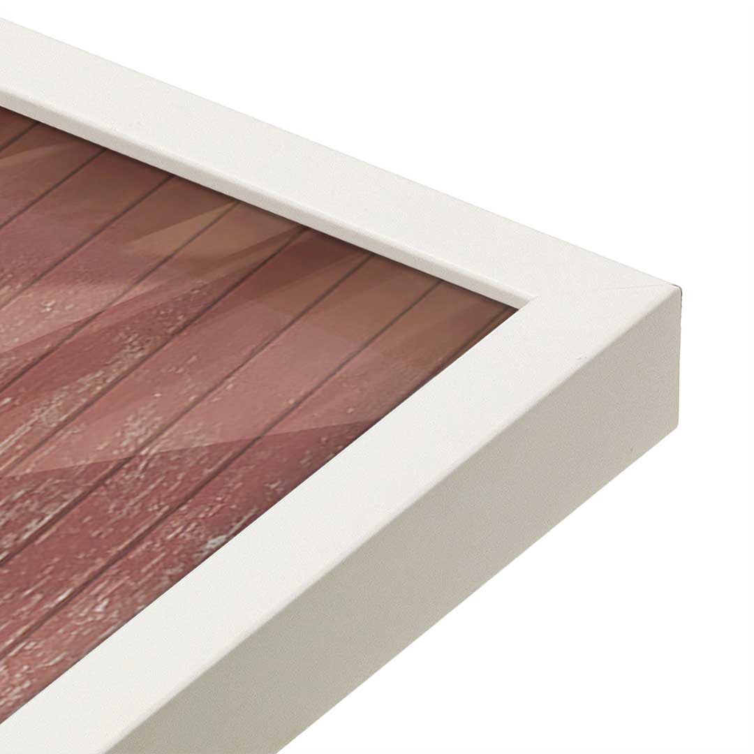 [Color:Opaque White], Picture of art in a Opaque White frame at an angle