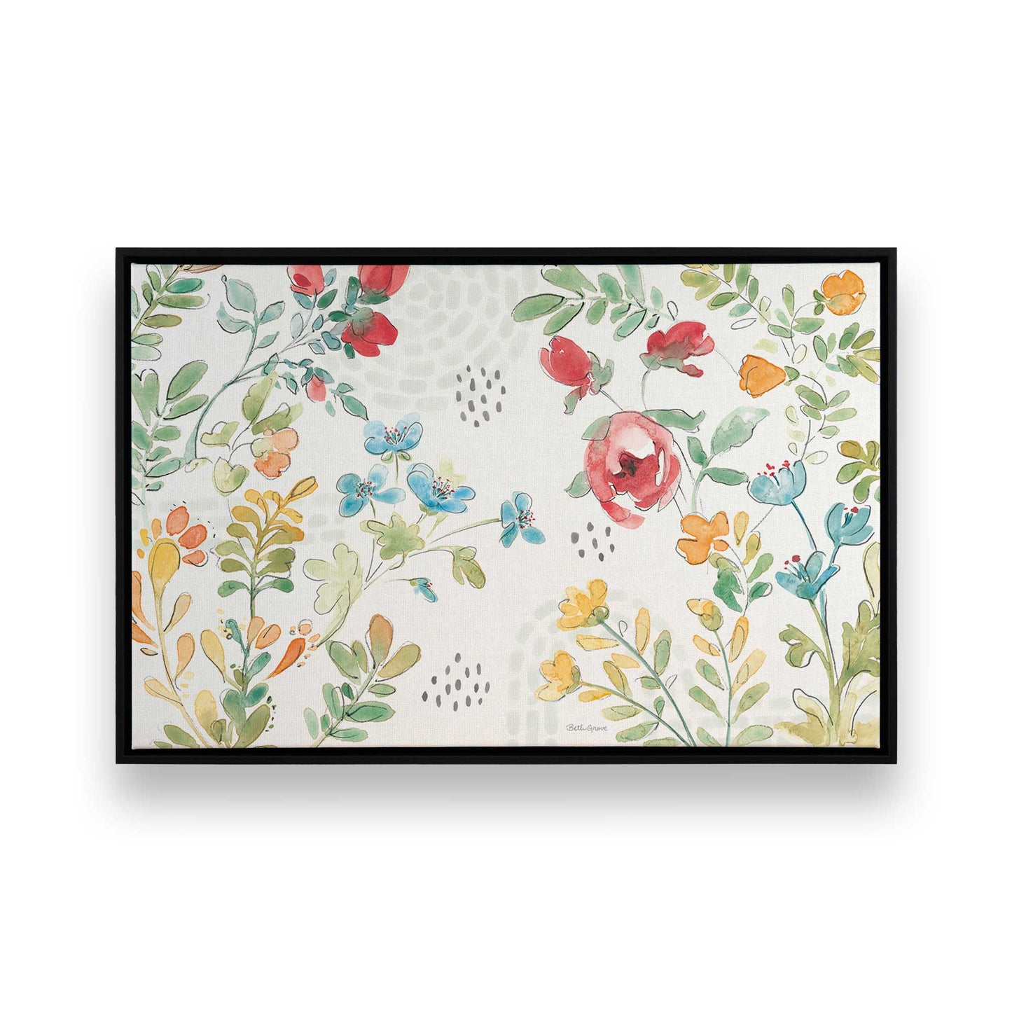 [Color:Satin Black], Picture of art in a Satin Black frame