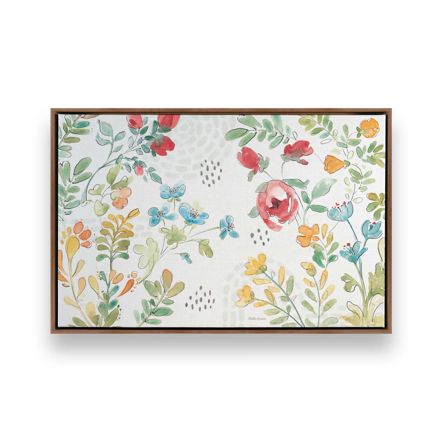 [Color:Walnut], Picture of art in a Walnut frame