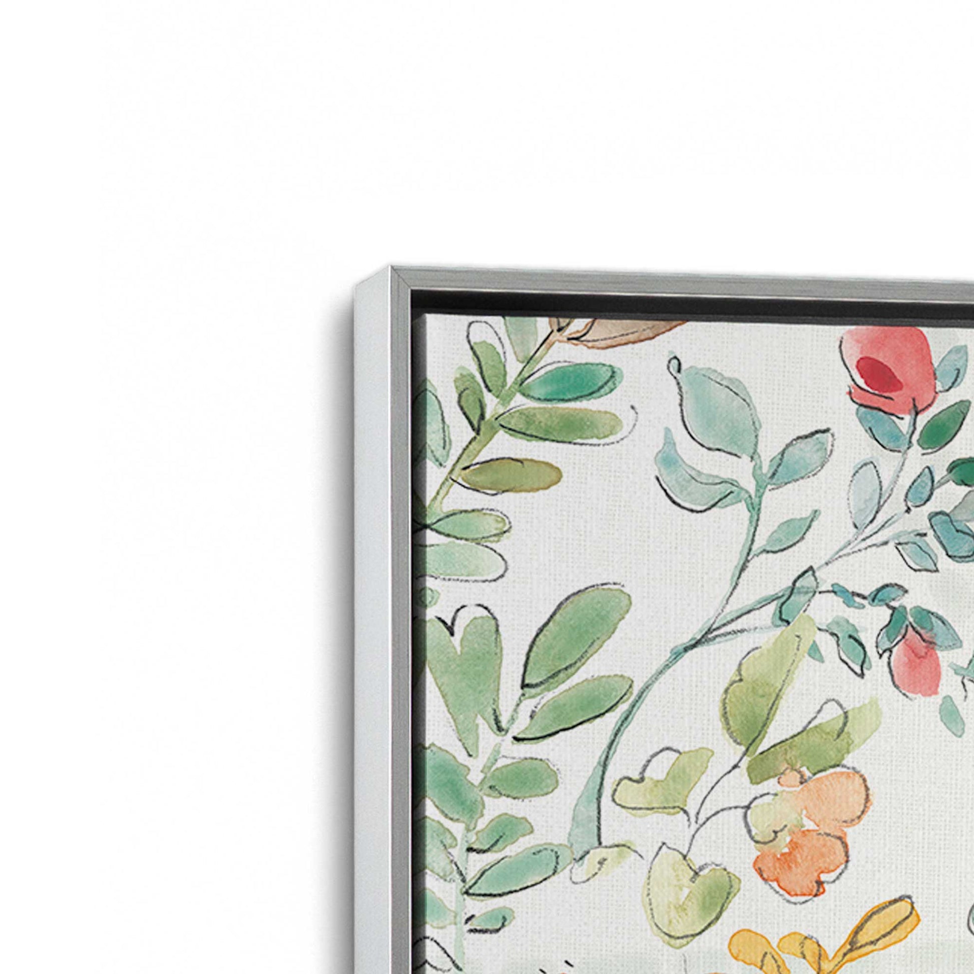 [Color:Polished Chrome], Picture of art in a Polished Chrome frame at an angle