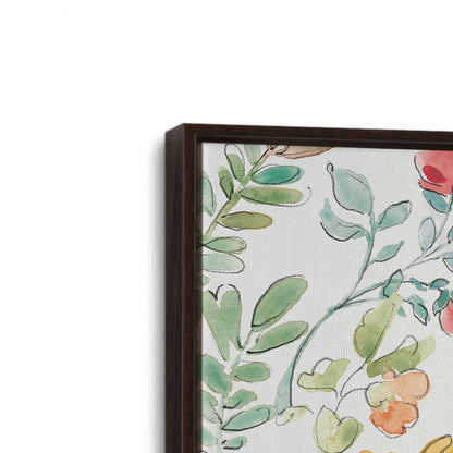 [Color:Espresso], Picture of art in a Espresso frame at an angle