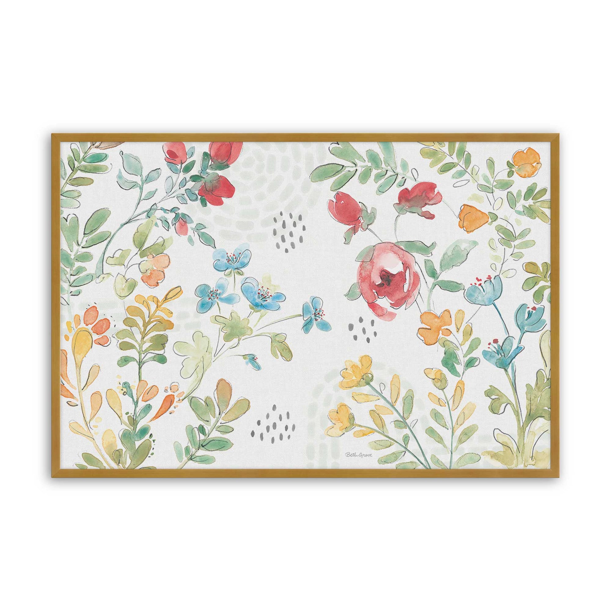 [Color:Polished Gold], Picture of art in a Polished Gold frame
