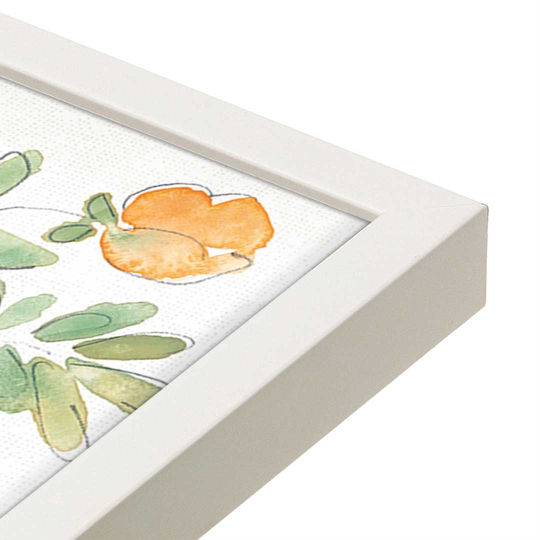[Color:Opaque White], Picture of art in a Opaque White frame at an angle