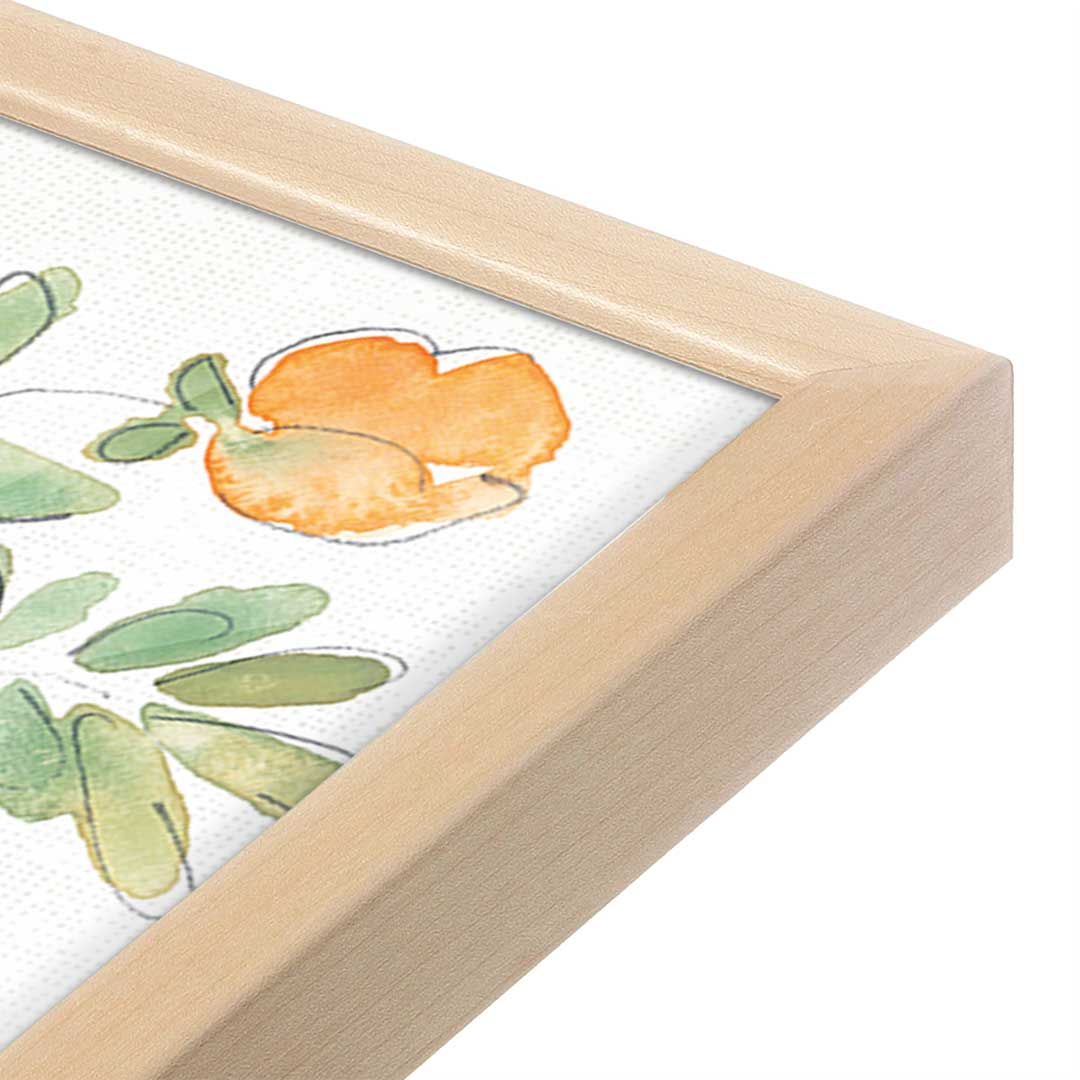 [Color:Raw Maple], Picture of art in a Raw Maple frame at an angle