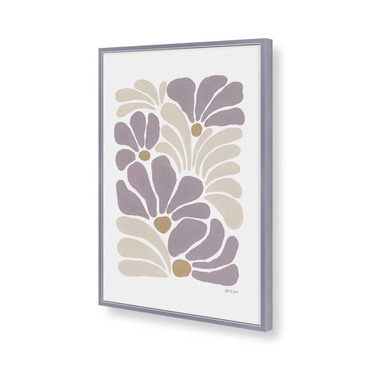 [Color:Polished Chrome], Picture of art in a Polished Chrome frame of the corner