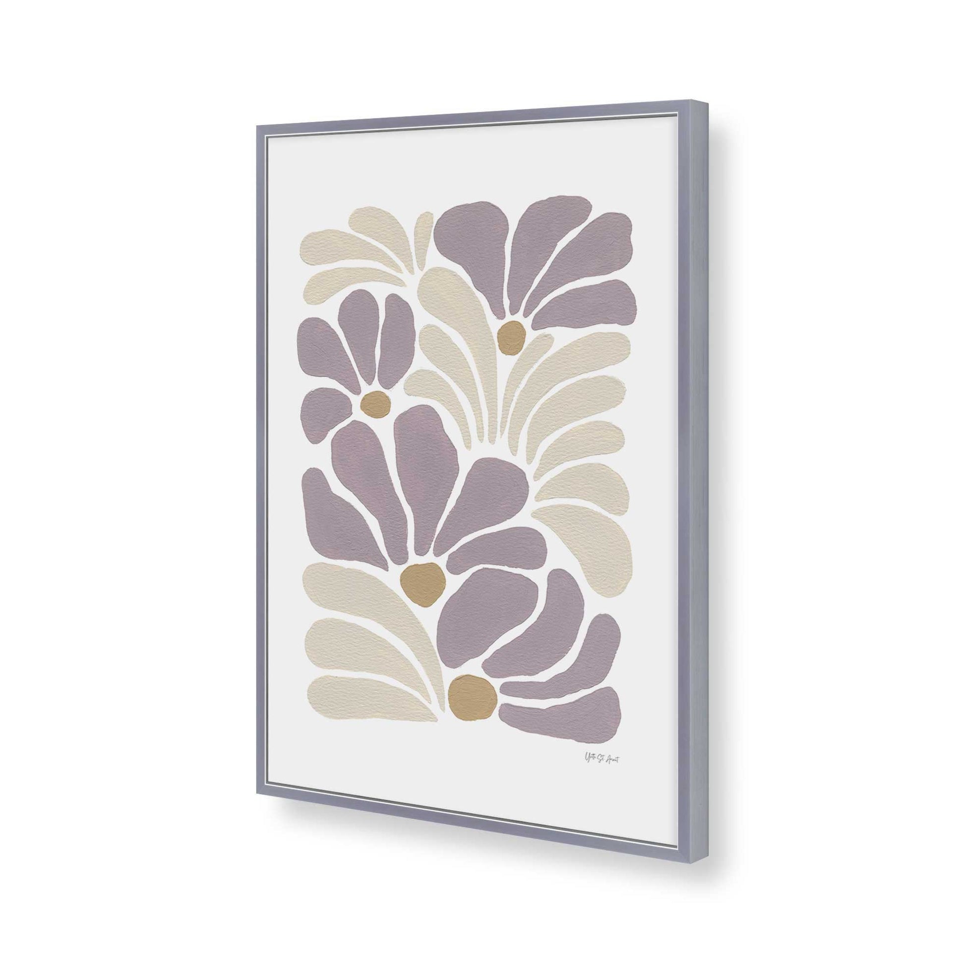 [Color:Polished Chrome], Picture of art in a Polished Chrome frame of the corner