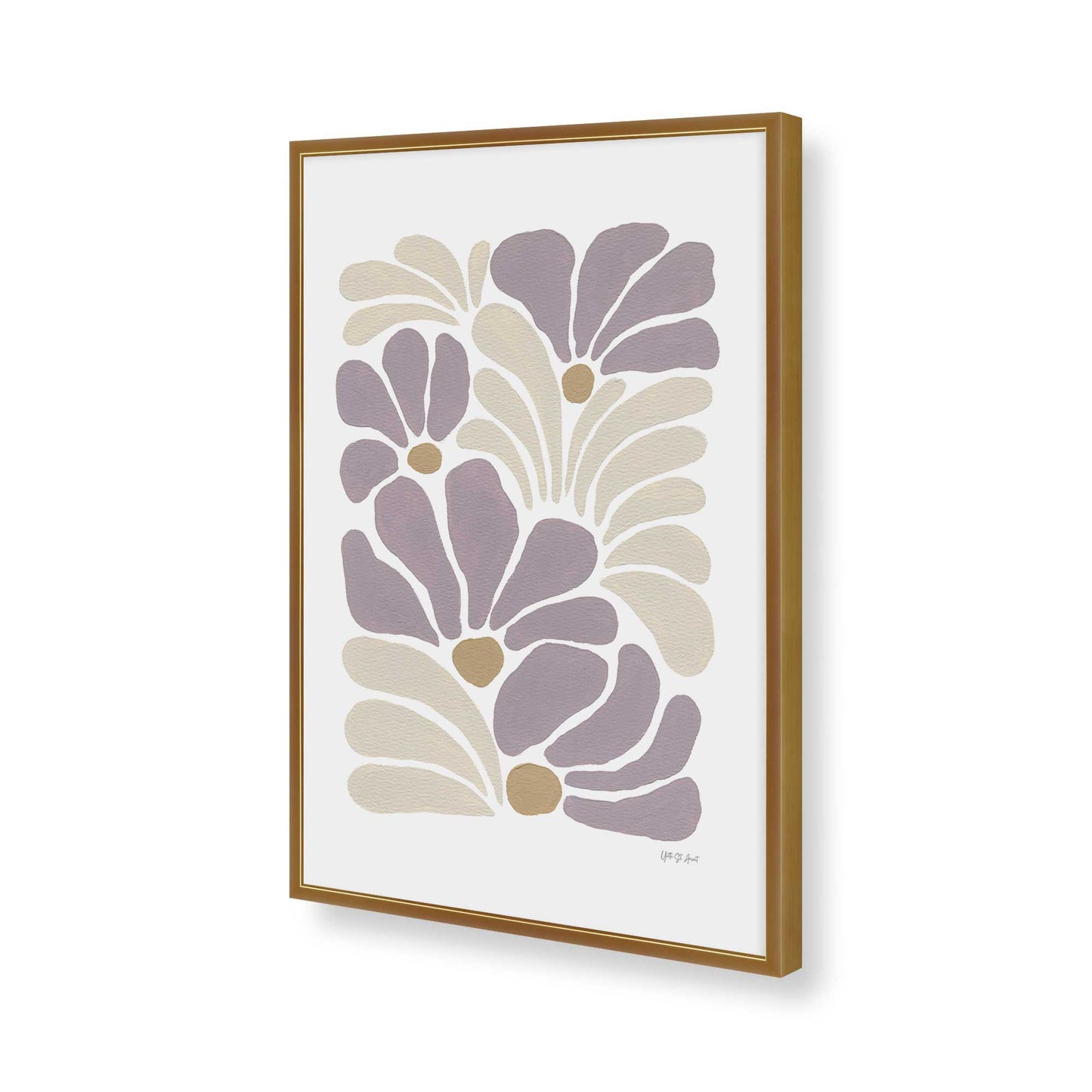 [Color:Polished Gold], Picture of art in a Polished Gold frame of the corner