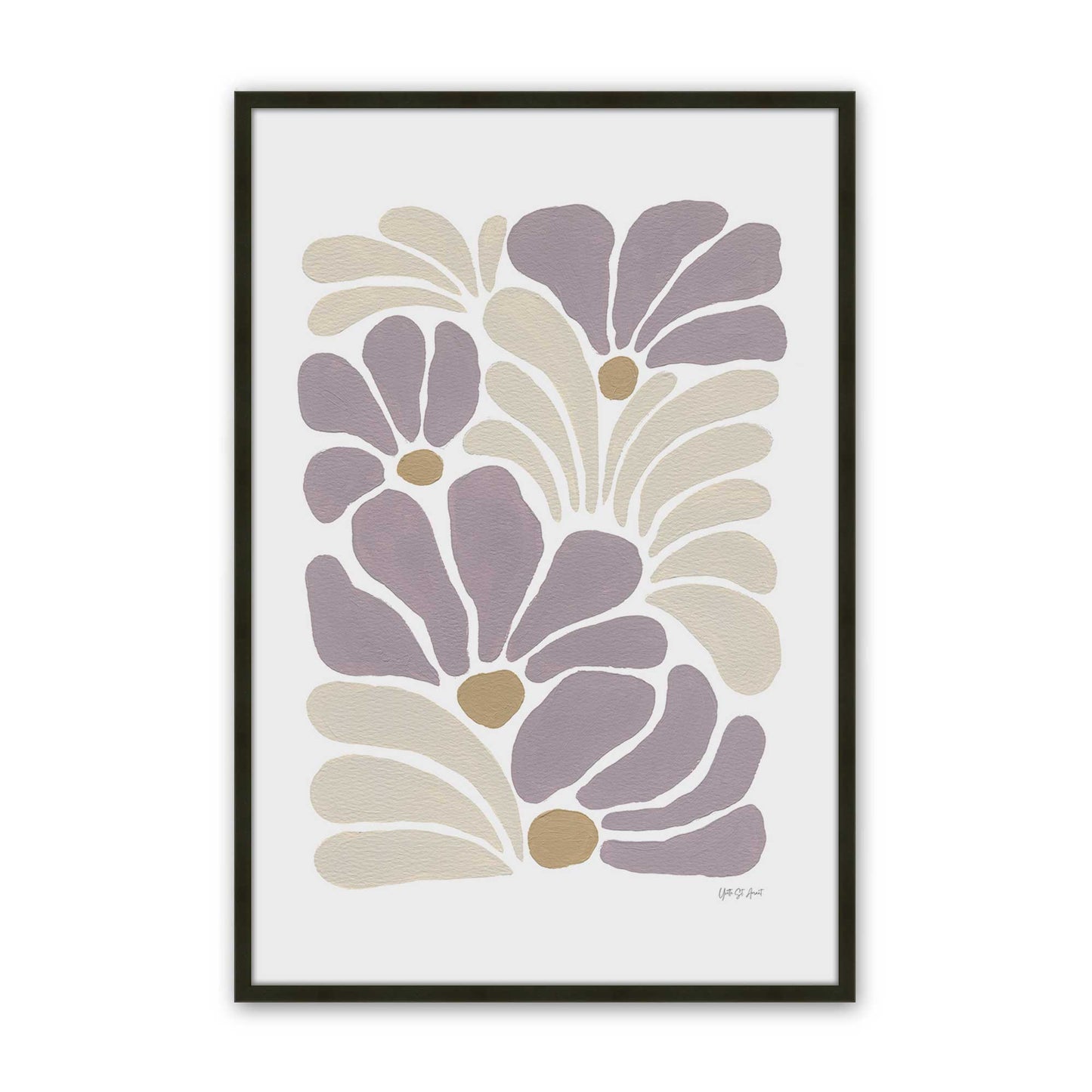[Color:Satin Black], Picture of art in a Satin Black frame