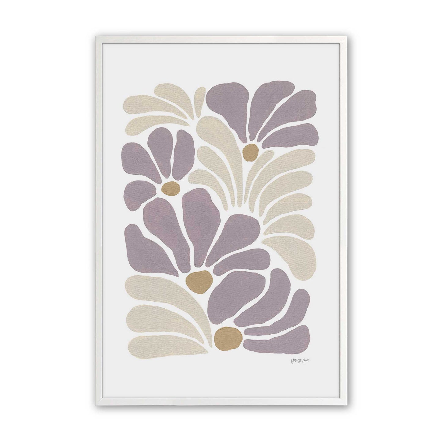 [Color:Opaque White], Picture of art in a Opaque White frame