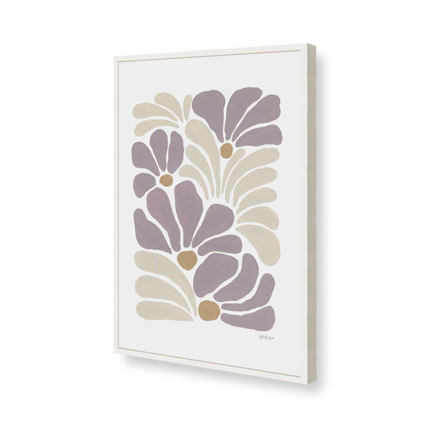 [Color:Opaque White], Picture of art in a Opaque White frame of the corner