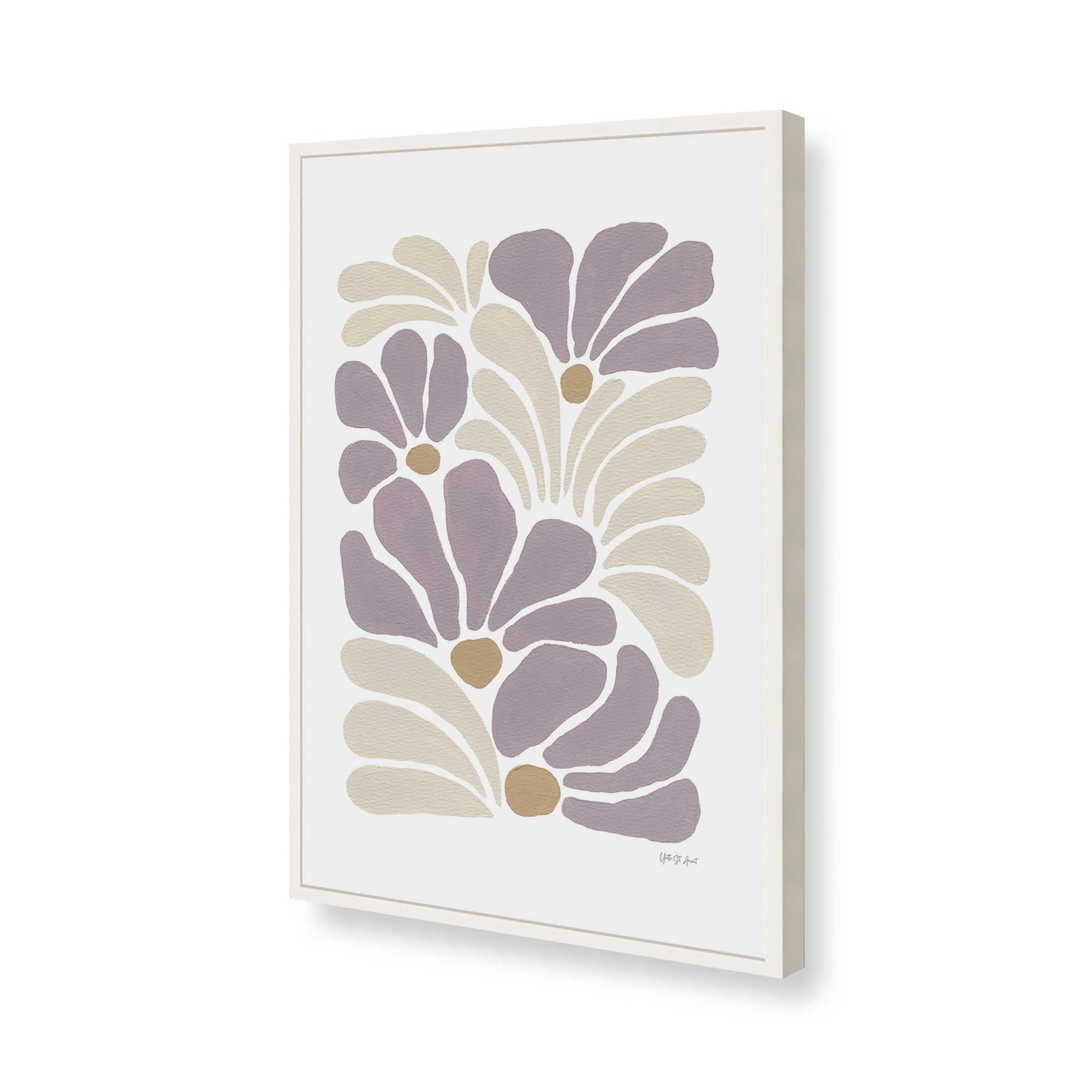 [Color:Opaque White], Picture of art in a Opaque White frame of the corner