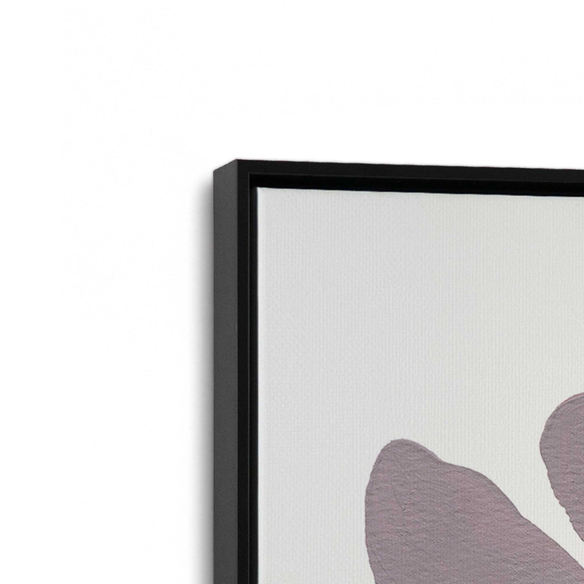 [Color:Satin Black], Picture of art in a Satin Black frame at an angle