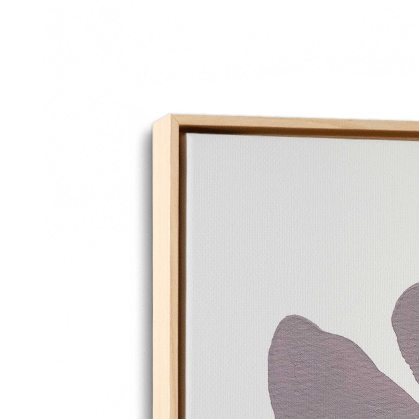 [Color:American Maple], Picture of art in a American Maple frame at an angle