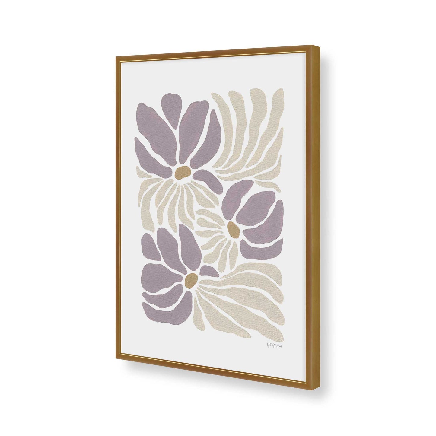 [Color:Polished Gold], Picture of art in a Polished Gold frame of the corner