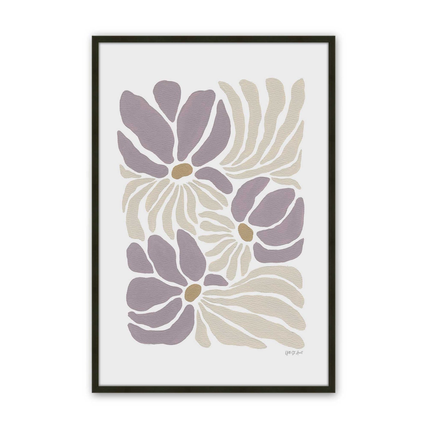 [Color:Satin Black], Picture of art in a Satin Black frame