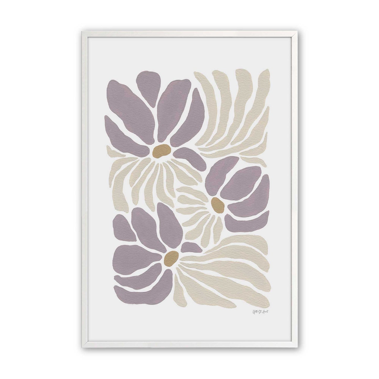 [Color:Opaque White], Picture of art in a Opaque White frame