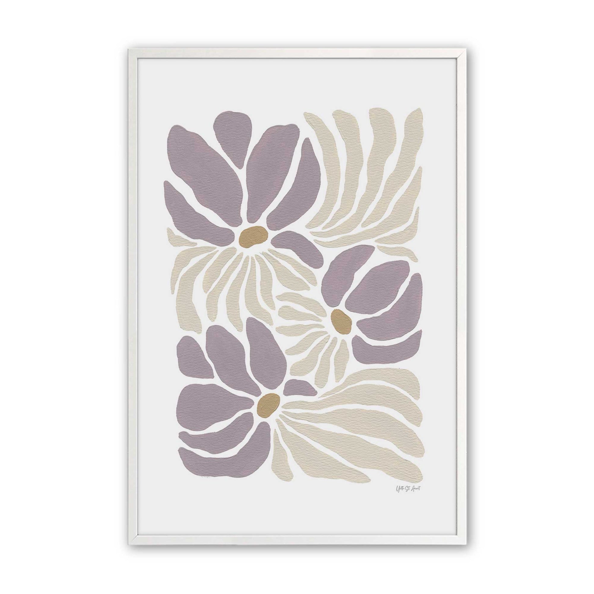 [Color:Opaque White], Picture of art in a Opaque White frame