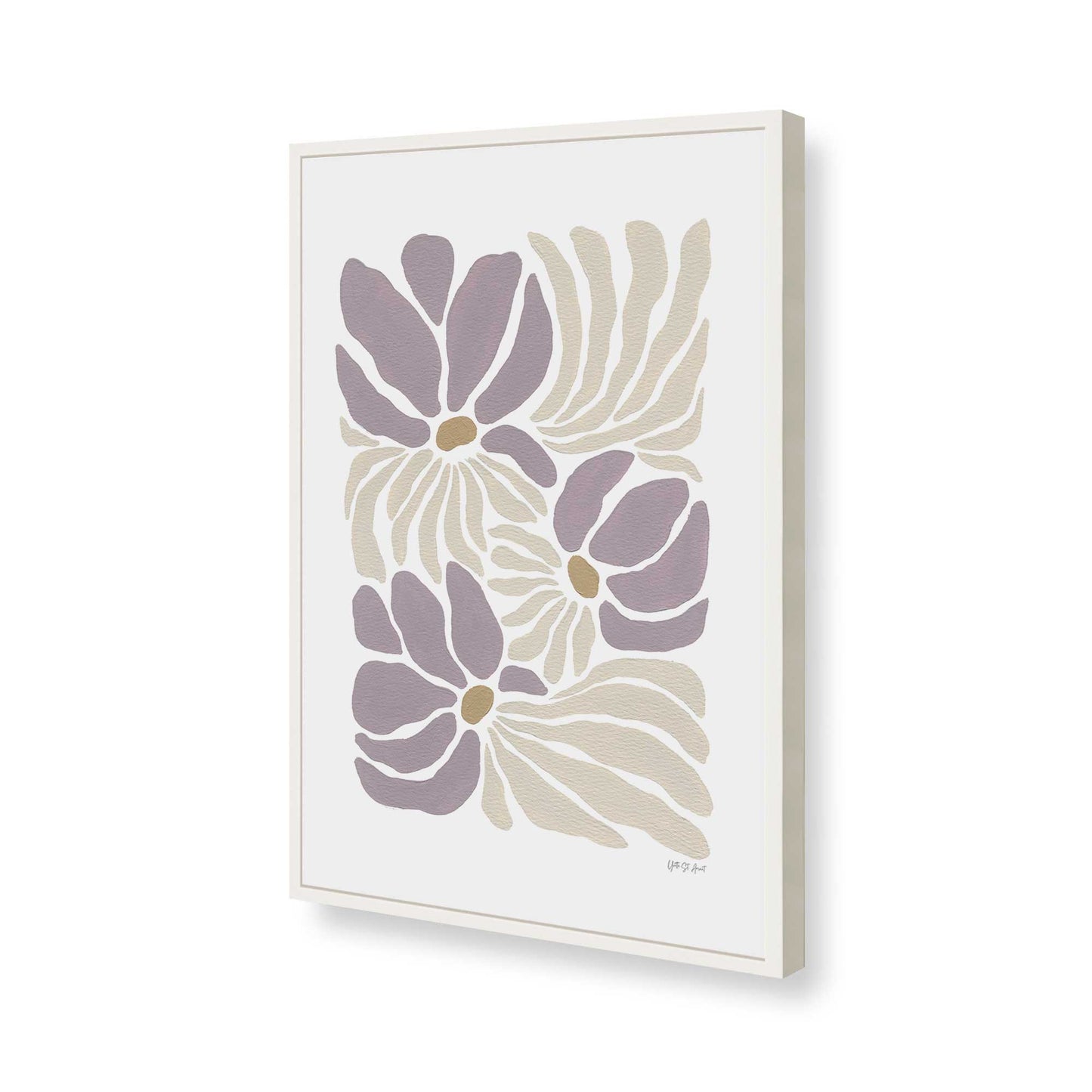 [Color:Opaque White], Picture of art in a Opaque White frame of the corner