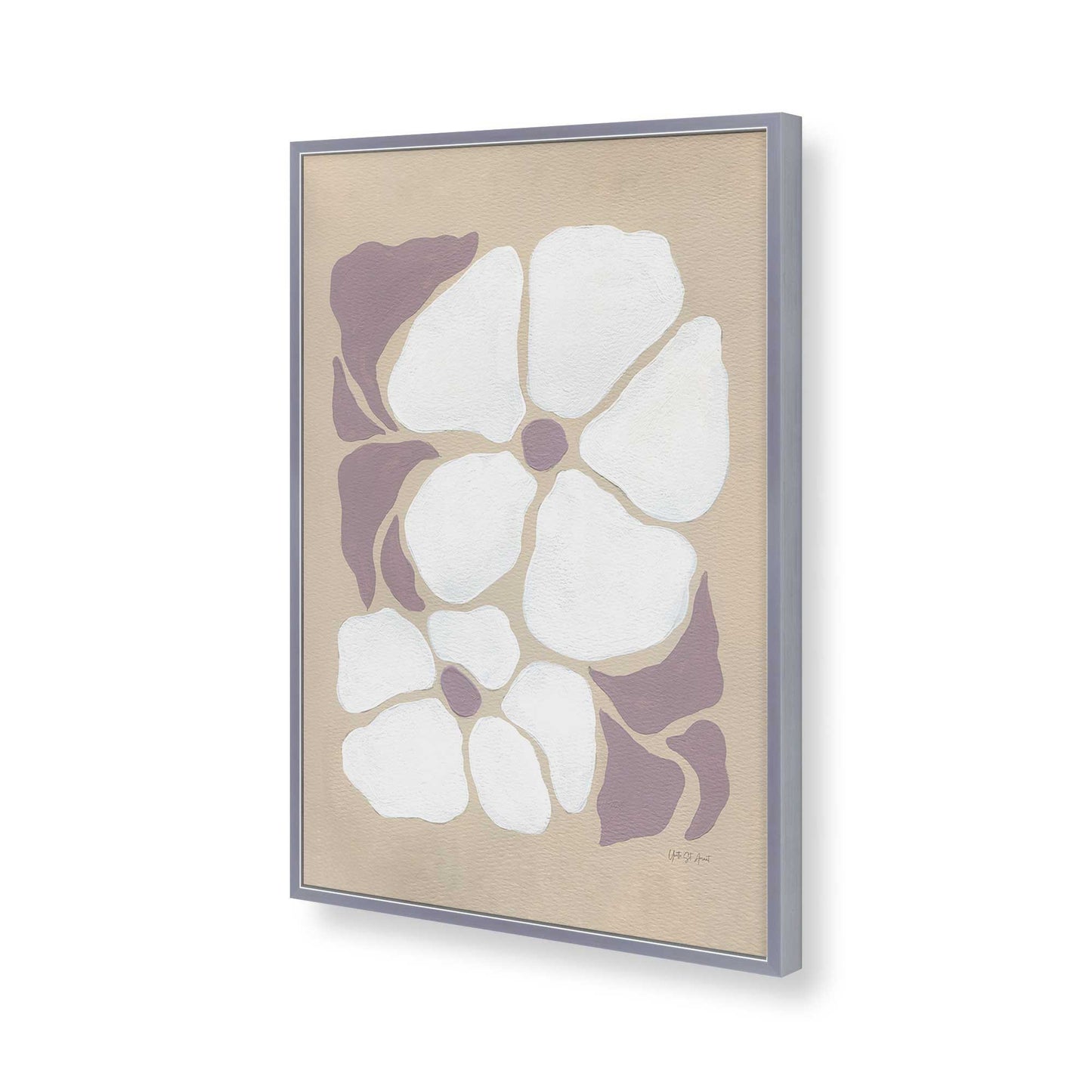 [Color:Polished Chrome], Picture of art in a Polished Chrome frame of the corner
