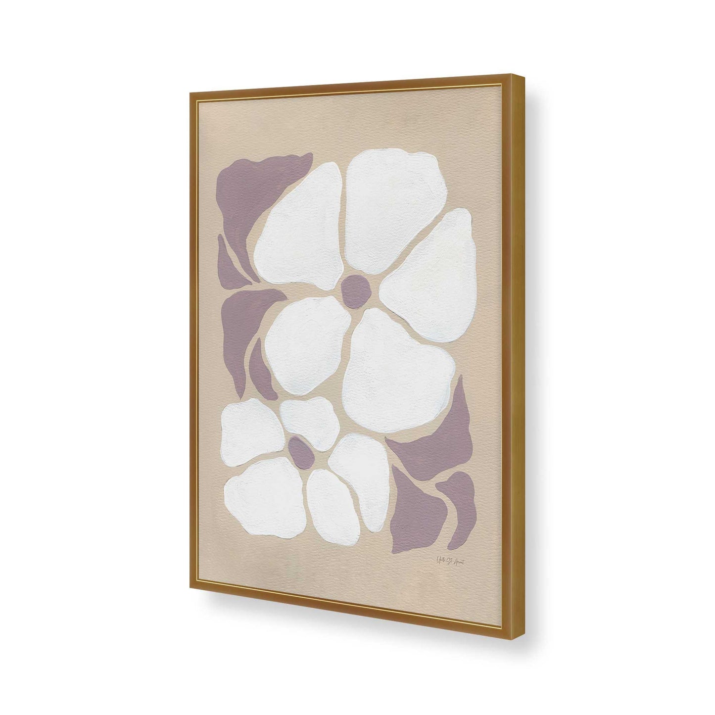 [Color:Polished Gold], Picture of art in a Polished Gold frame of the corner