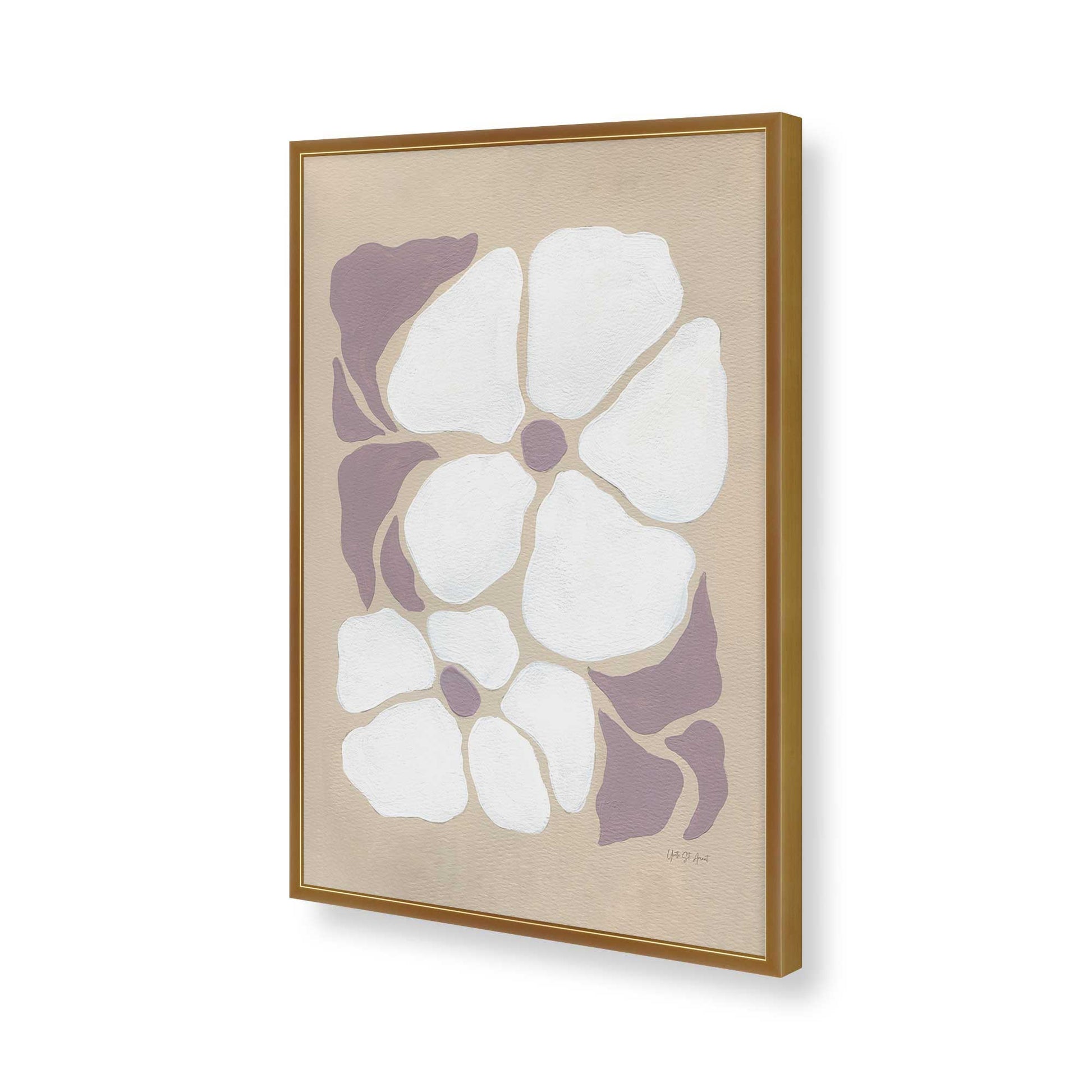 [Color:Polished Gold], Picture of art in a Polished Gold frame of the corner