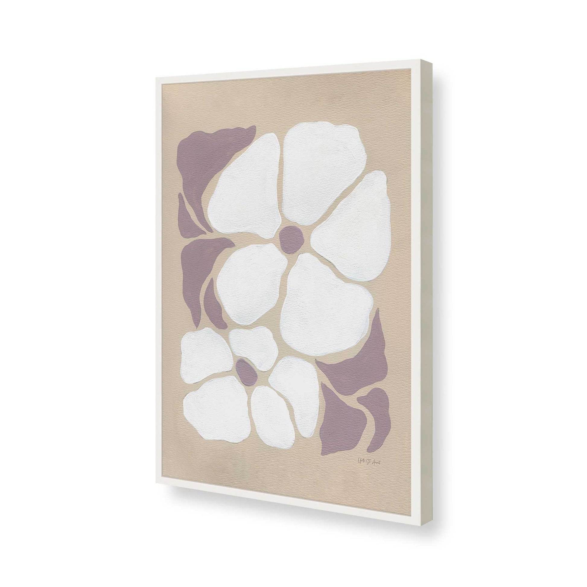 [Color:Opaque White], Picture of art in a Opaque White frame of the corner